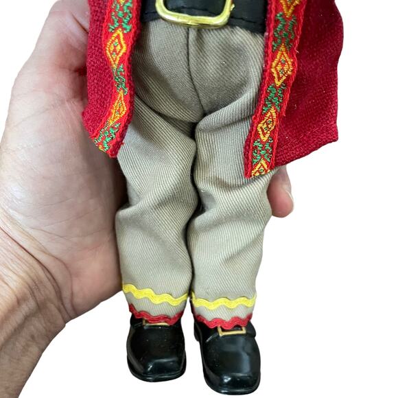 Mexican Santa Figure Piñata Sombrero Hanging Ornament Handcrafted RARE - Picture 11 of 16